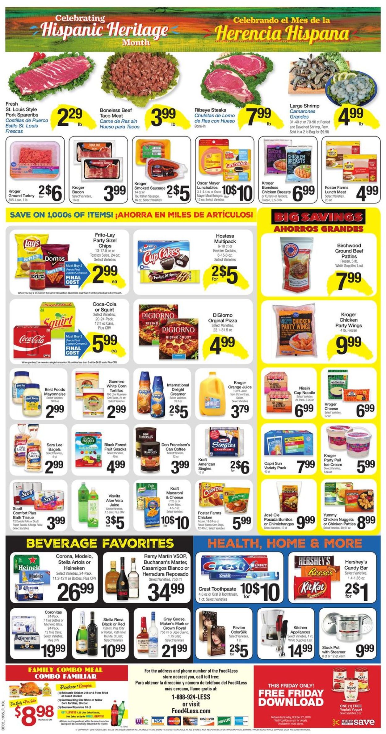 Food 4 Less Current weekly ad 10/02 - 10/08/2019 [2 ...