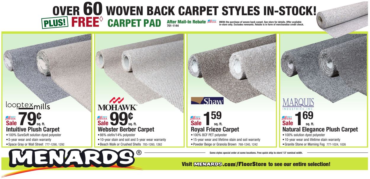 Menards Carpet Pad Rebate