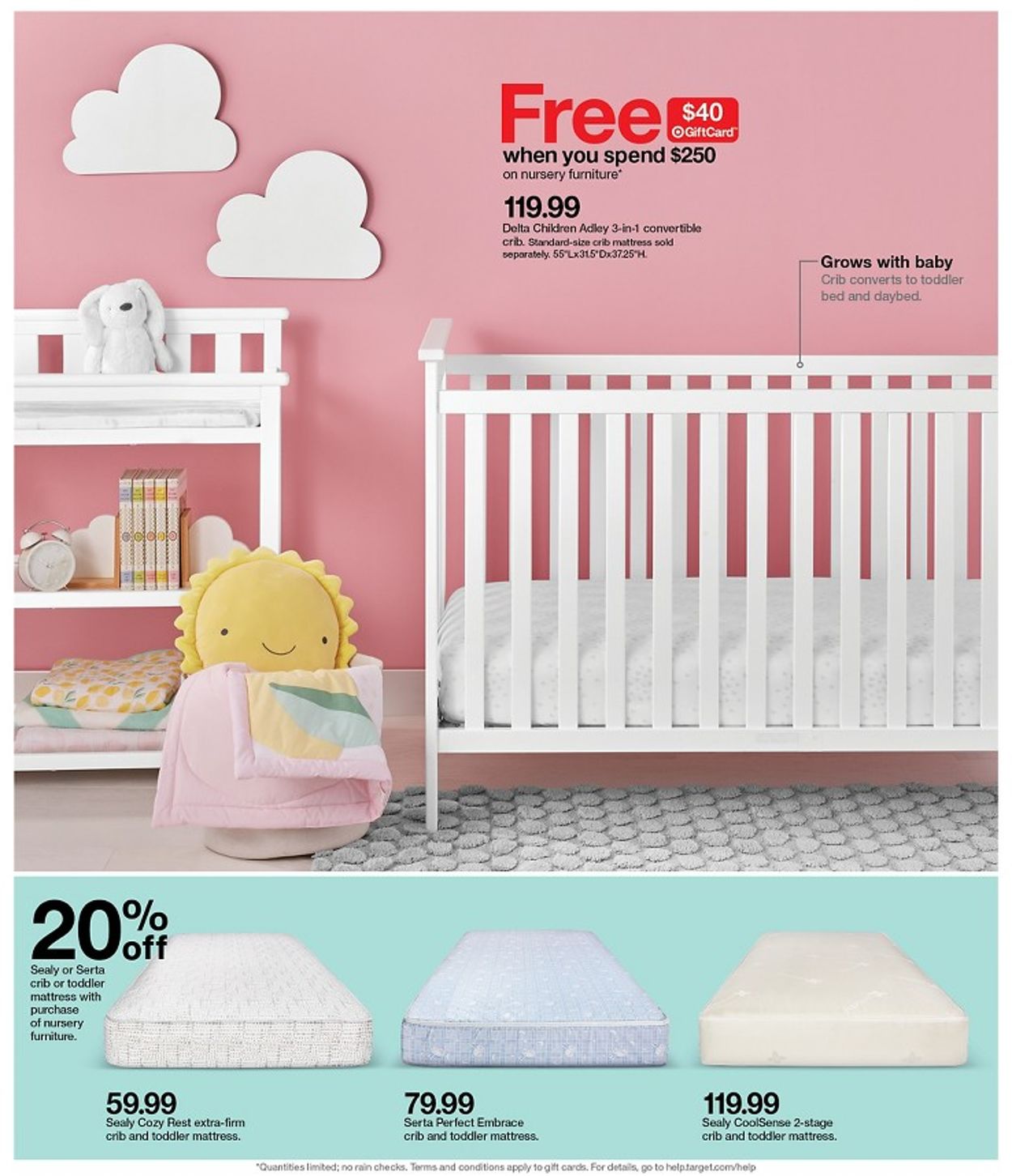 target baby crib mattress